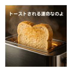 [LINEスタンプ] パンの気持ち（独り言）