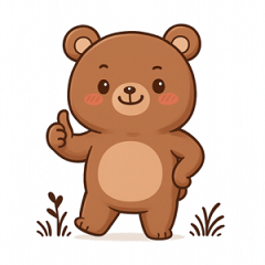 [LINEスタンプ] ぽかぽかクマさんの森のお昼寝日記