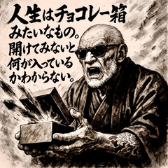 [LINEスタンプ] 名言爺さん