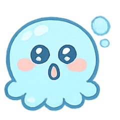 [LINEスタンプ] ぷくぷくタコの感情ショー