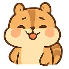 [LINEスタンプ] ほっぺぷくぷくリスのミミ