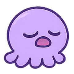 [LINEスタンプ] ぐでぐでタコTakoQの脱力ループ