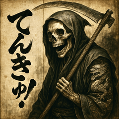 [LINEスタンプ] 和風死神。