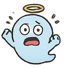 [LINEスタンプ] 七月の光輪ゴーストちゃん大集合
