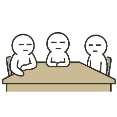 [LINEスタンプ] [アレンジ用]スケスケ透明人間の脳内会議