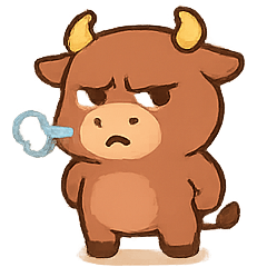 [LINEスタンプ] どや顔子ウシ トロ