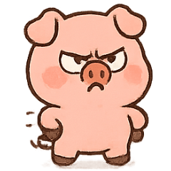[LINEスタンプ] ブーブーぶたちゃんズズ