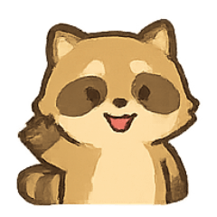 [LINEスタンプ] ぽちゃぽちゃアライグマの感情パレード