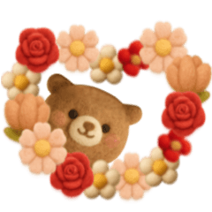 [LINEスタンプ] 羊毛フェルト♡気づかい長文敬語