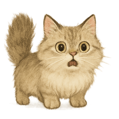 [LINEスタンプ] ことばはいらニャい ふわふわ猫のスタンプ