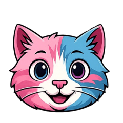 [LINEスタンプ] キャンディーキャットのコットン君 by Aqua