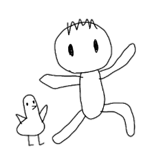 [LINEスタンプ] [アレンジ用]僕とアヒルのガー