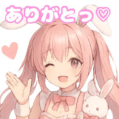 [LINEスタンプ] ゆるうさ＊もあちゃんのオタ活スタンプ