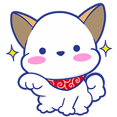 [LINEスタンプ] いやしの日常 白柴編