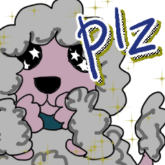 [LINEスタンプ] トイプードルのモコモコ、プーちゃん。