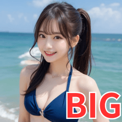 [LINEスタンプ] 【BIG】ビキニ美女のアダルトな誘惑