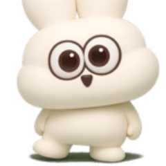 [LINEスタンプ] 愛おしすぎる3D太っちょうさぎ