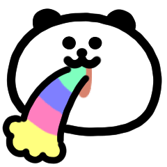 [LINEスタンプ] パンダのリアクション 動くスタンプ