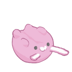 [LINEスタンプ] 体操をする柔らかいゴミ兎 