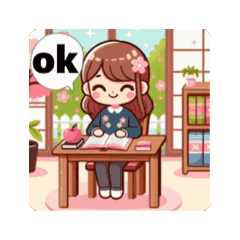 [LINEスタンプ] #strawberry cake  *move