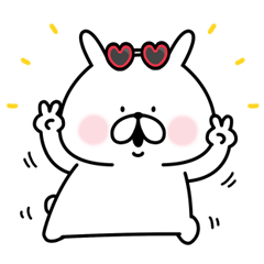 [LINEスタンプ] ゆるうさぎのセリフなしスタンプ。