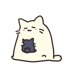 [LINEスタンプ] ねむいねことけだま