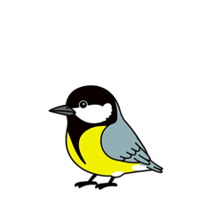 [LINEスタンプ] シジュウカラン（挨拶 文字無し①）