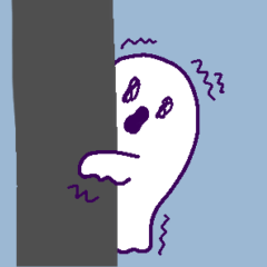 [LINEスタンプ] おばけちゃんは見た