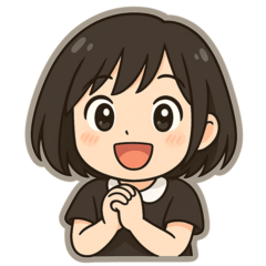 [LINEスタンプ] 黒髪ショートさんの日常つぶやきスタンプ