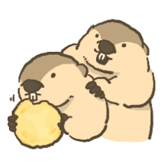 [LINEスタンプ] いつでも！マーモット2 