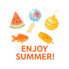 [LINEスタンプ] 日本のくらし（夏祭り）