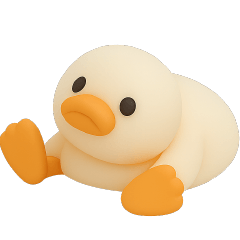 [LINEスタンプ] 3D★やる気が出ないアヒル