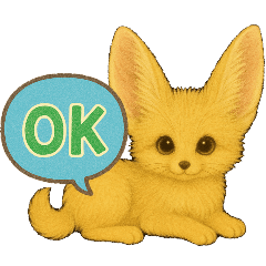[LINEスタンプ] フェネックキツネのイラストスタンプ