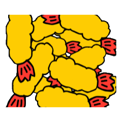 [LINEスタンプ] 海老ふらいからす 