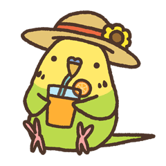 [LINEスタンプ] 夏もインコといっしょ2
