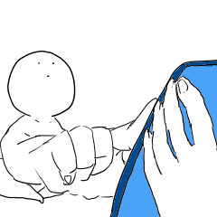 [LINEスタンプ] 動く無表情に反応するスタンプ4
