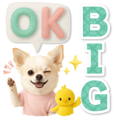 [LINEスタンプ] 癒しチワワの気軽な敬語スタンプ【BIG】