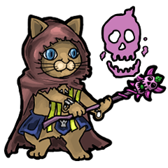 [LINEスタンプ] アンデッド動く⚰️猫リッチ