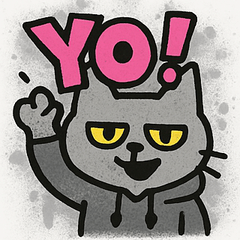 [LINEスタンプ] ゆるネコ×ストリート！