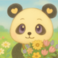 [LINEスタンプ] パンダちゃんのとあるある日、1日目