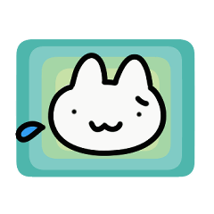 [LINEスタンプ] 動く！カラフル背景白猫