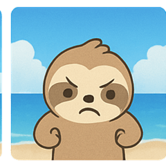 [LINEスタンプ] 海のナマケモノ@SFW