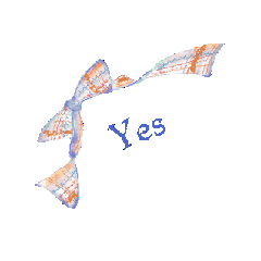 [LINEスタンプ] リボンで…Yes！ 