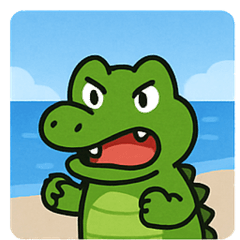 [LINEスタンプ] 海のワニ@SFW