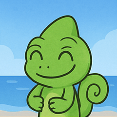 [LINEスタンプ] 海のカメレオン@SFW