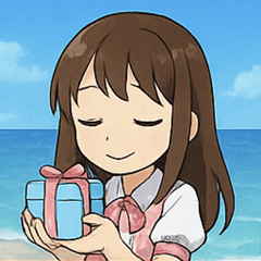 [LINEスタンプ] 海の女性アイドル@SFW