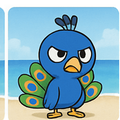 [LINEスタンプ] 海のクジャク@SFW