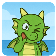 [LINEスタンプ] 海のドラゴン@SFW