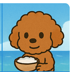 [LINEスタンプ] 海のトイプードル@SFW