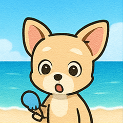 [LINEスタンプ] 海のチワワ@SFW